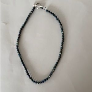 Faux Tahitian pearl necklace
